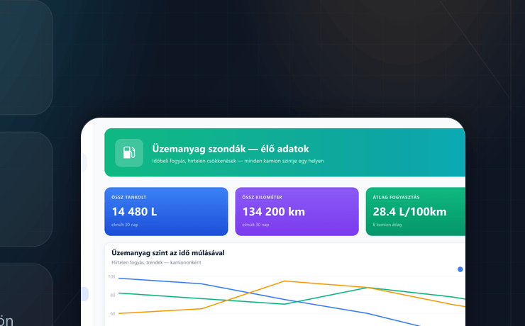Üzemanyag szonda nézet